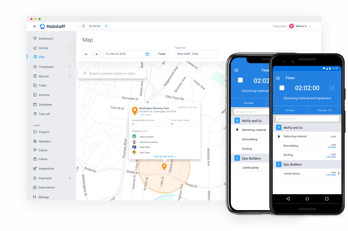 employee time clock app