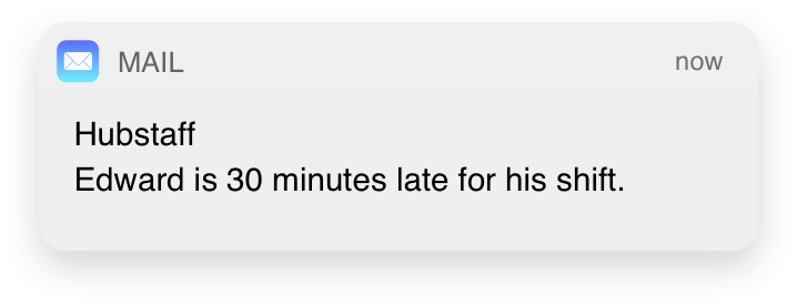 arrival notification