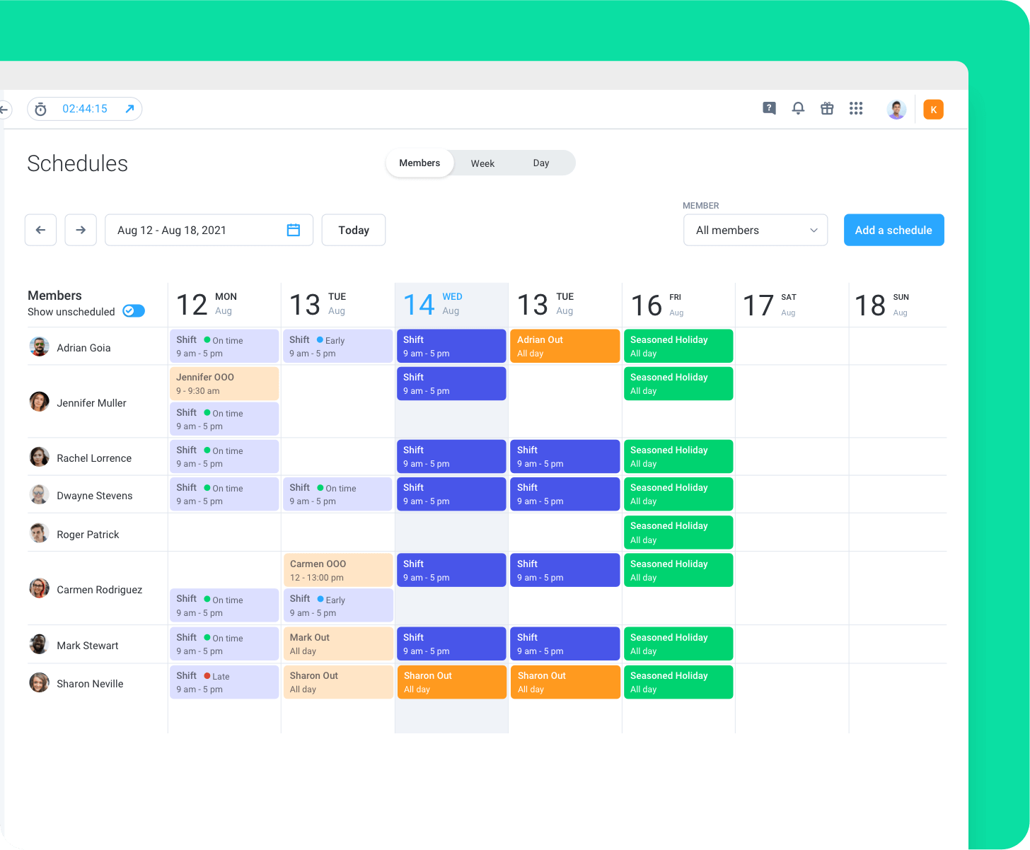 Simple crew scheduling
