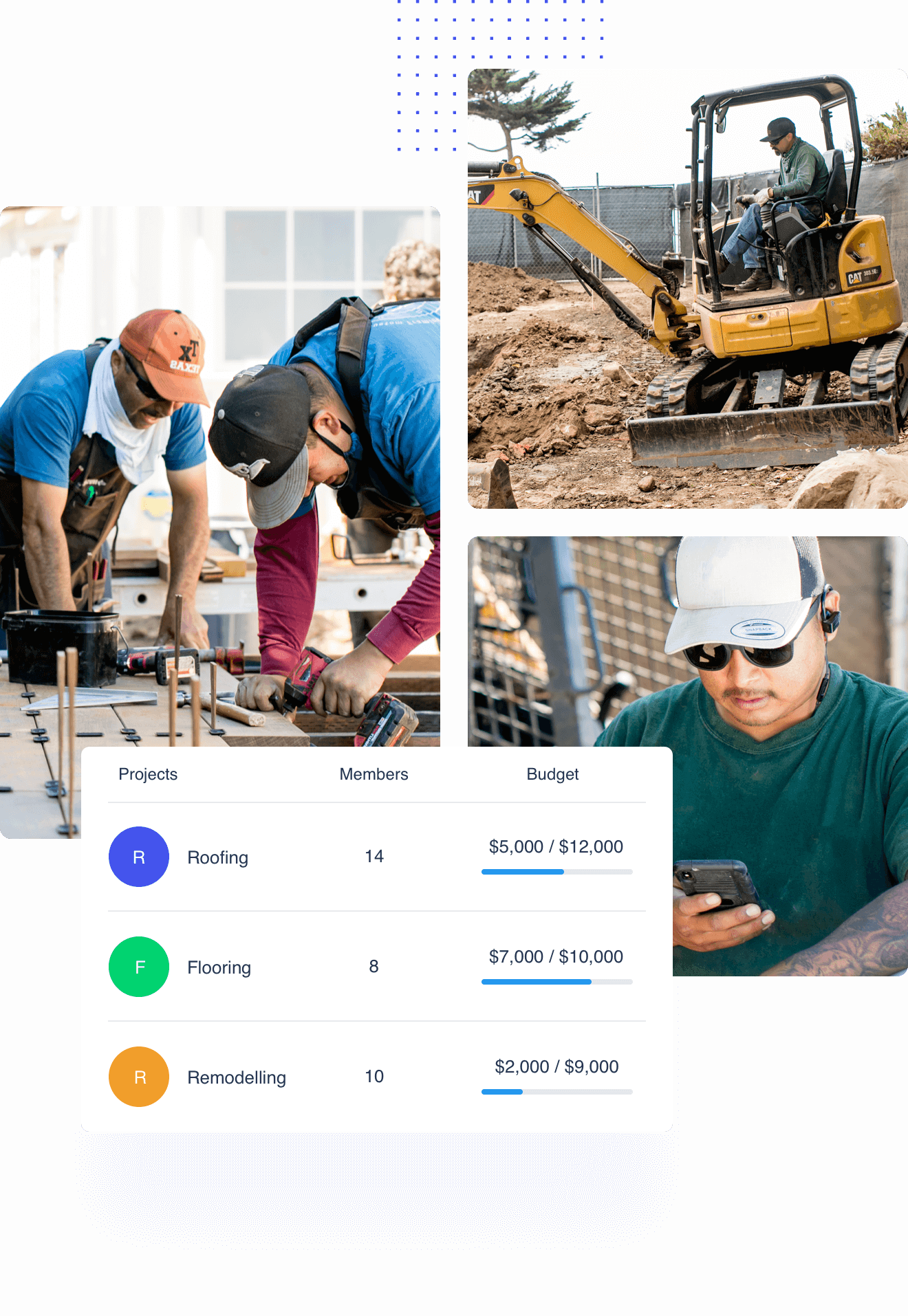 detailed timesheets for construction crews